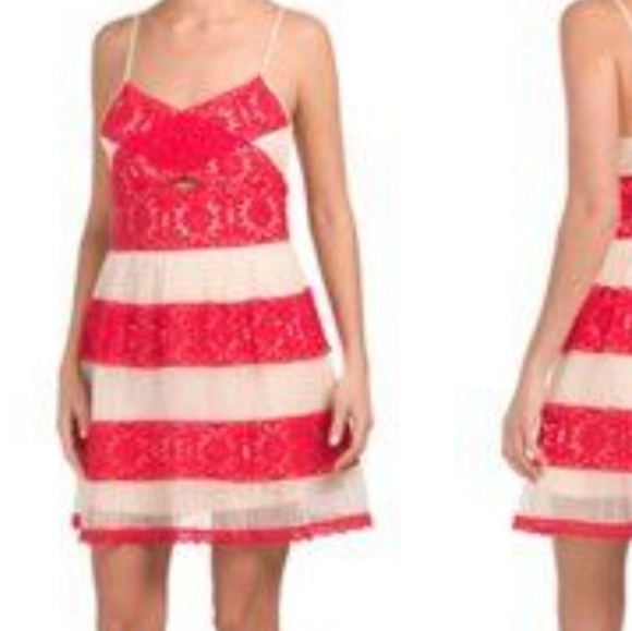 ANTHRO / FOXIEDOX Ophelia Two-Tone Lace Dress - Small - NWT - Picture 2 of 3